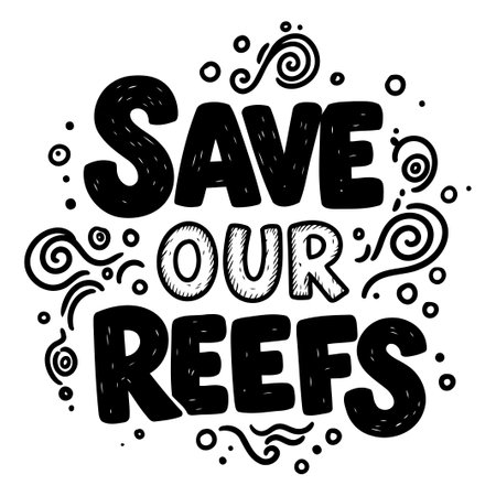 Save Our Reefs Graphic Designのイラスト素材