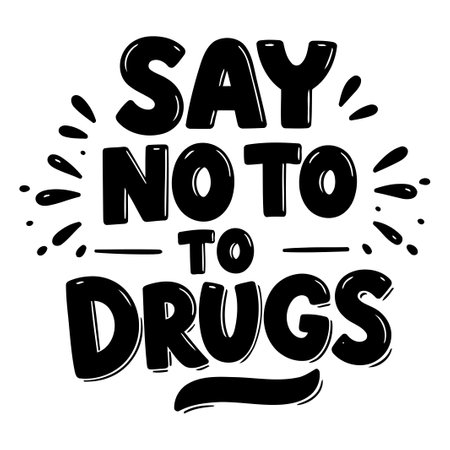 Say No To Drugs Graphicのイラスト素材