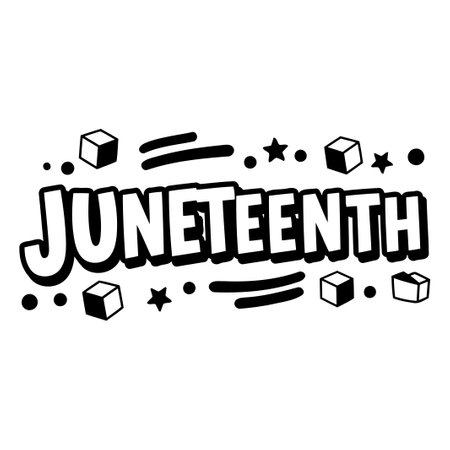 Juneteenth Graphic Designのイラスト素材