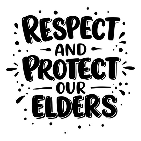 Respect and Protect Our Elders Graphicのイラスト素材