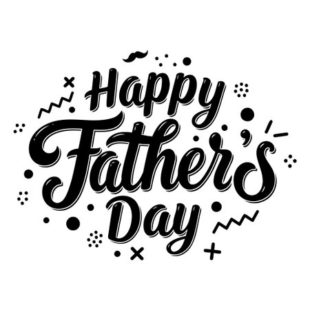 Happy Father's Day Graphicのイラスト素材