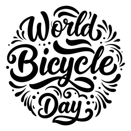 World Bicycle Day Graphicのイラスト素材