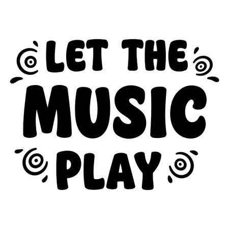 "Motivational music quote graphic for print-on-demand"のイラスト素材