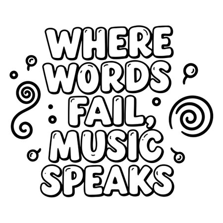 Black and white motivational quoteのイラスト素材