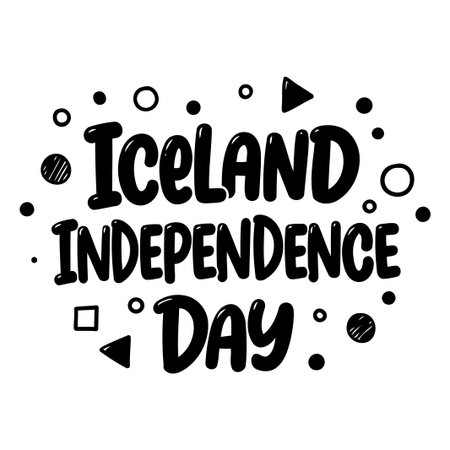 Iceland Independence Day Graphicのイラスト素材