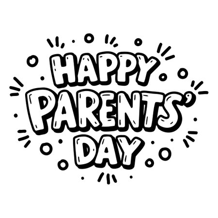 Happy Parents Day Graphicのイラスト素材