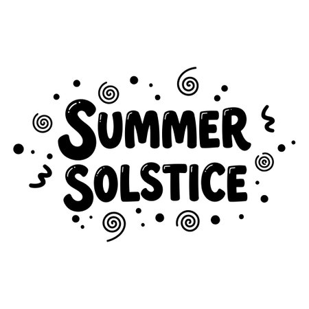 Summer Solstice Graphic Designのイラスト素材