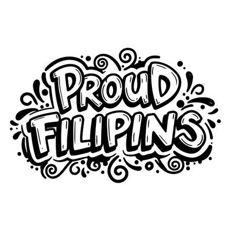 Proud Philippines Graphic Designのイラスト素材