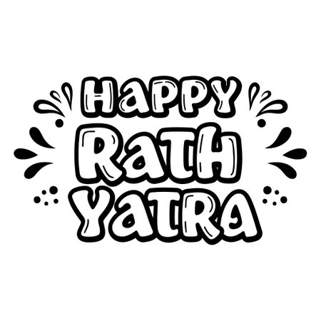 Happy Rath Yatra Graphicのイラスト素材