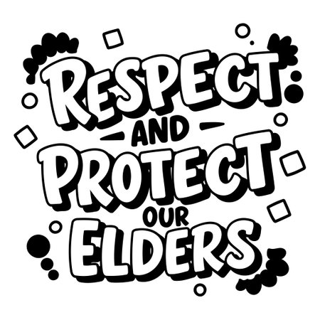 Respect and Protect Our Elders Graphicのイラスト素材
