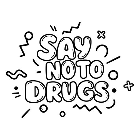 Say No To Drugs Graphicのイラスト素材