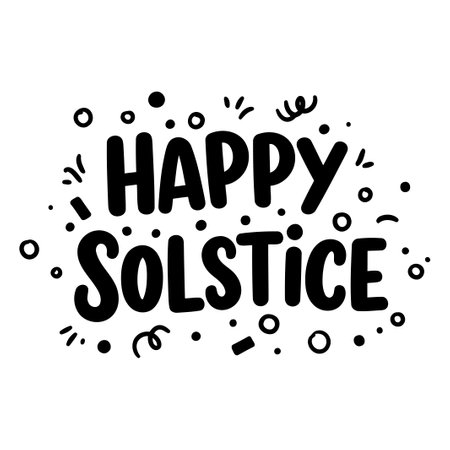 Happy Solstice Graphic Designのイラスト素材