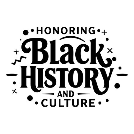 Black History and Culture Graphic Designのイラスト素材