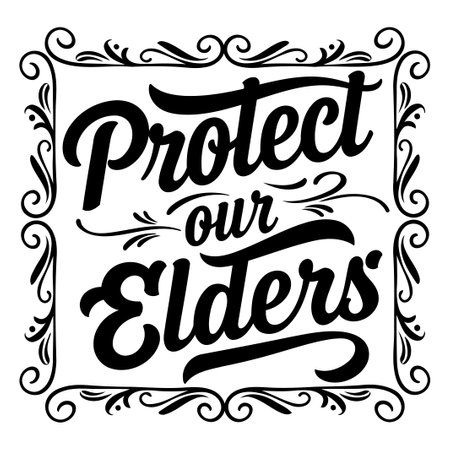Protect Our Elders Graphic Designのイラスト素材