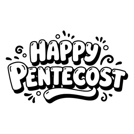 Happy Pentecost Graphic Designのイラスト素材