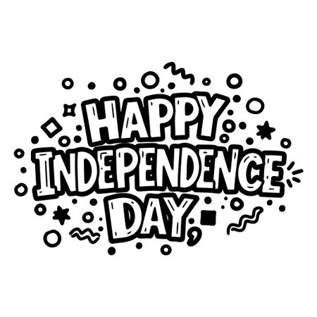 Happy Independence Day Graphicのイラスト素材