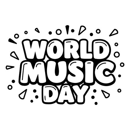World Music Day Graphicのイラスト素材