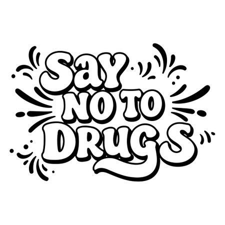 Say No to Drugs Graphicのイラスト素材