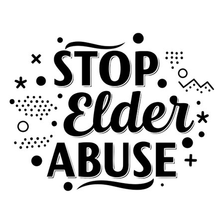 Stop Elder Abuse Graphicのイラスト素材