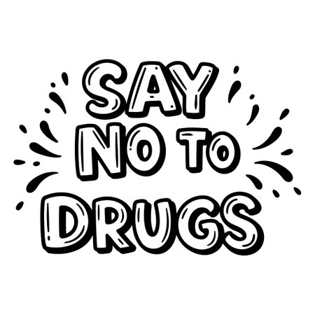 SAY NO TO DRUGS Graphicのイラスト素材