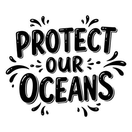 Protect Our Oceans Graphicのイラスト素材