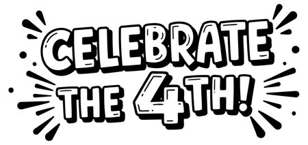 Celebrate the 4th!のイラスト素材