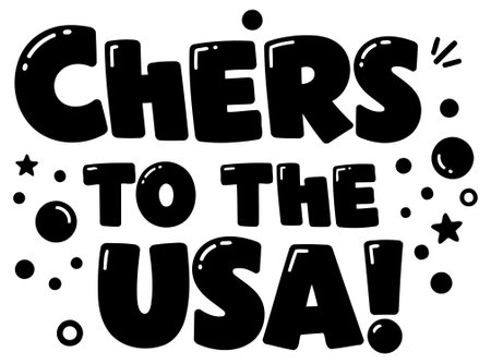 Fun. playful graphic design using large. bold lettering with a cartoon style. Ideal for apparel. home goods. and other merchandise.のイラスト素材