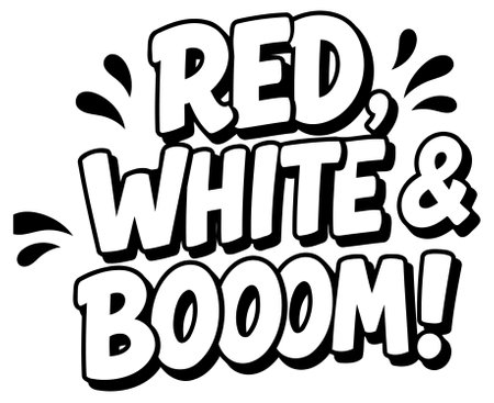 Bold text. in comic style. with white letters against a black background. Suitable for advertising or graphic design projects.のイラスト素材