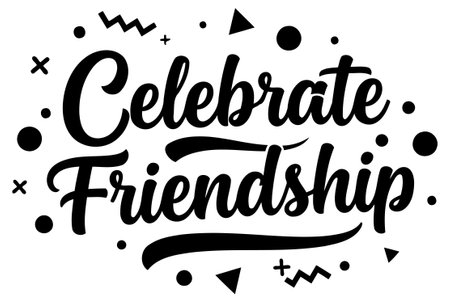 Stylish. bold typography in a vintage-inspired script with playful accents. Perfect for greeting cards. social media. or merchandise.のイラスト素材