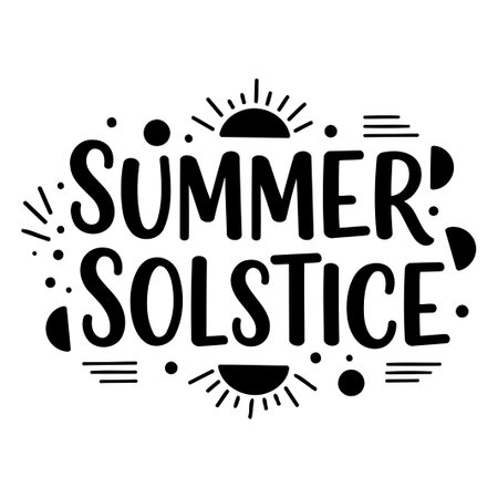 Summer Solstice Graphic Designのイラスト素材