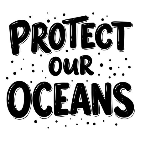 Protect Our Oceans Graphicのイラスト素材