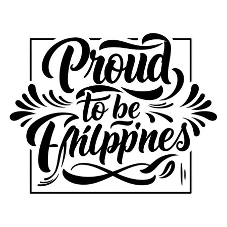 Proud to be Filipino Graphic Designのイラスト素材