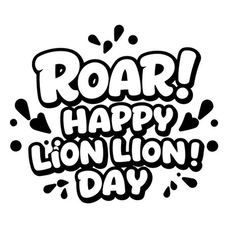 Bold, cartoon-style typography with expressive lettering. Ideal for print on apparel, posters, or digital media for a celebration, children's products, or educational materials.のイラスト素材