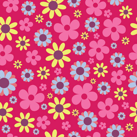 Vector Pink Seamless Pattern Backgroundのイラスト素材