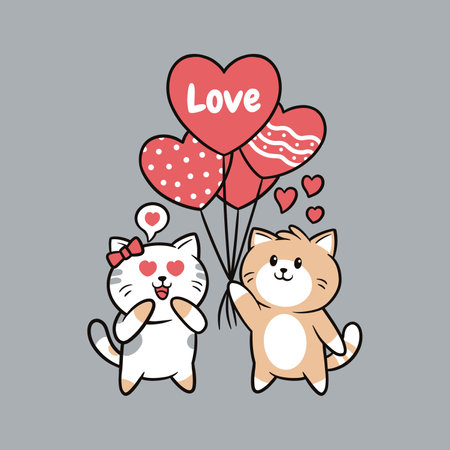 cute cat cartoon vector icon illustration isolatedのイラスト素材