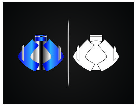 bottle and packaging set of perfume bottles vector formatのイラスト素材