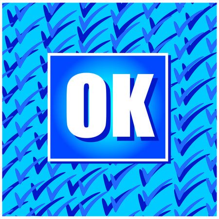 Ok iconのイラスト素材