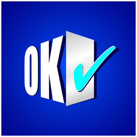 Ok iconのイラスト素材