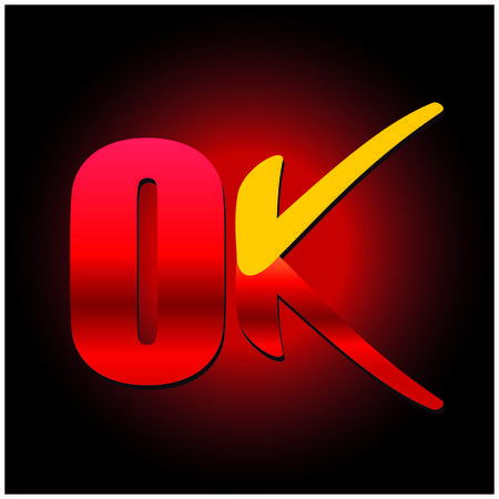 Ok iconのイラスト素材