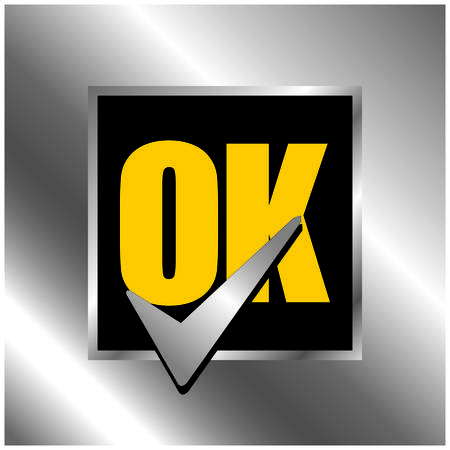 Ok iconのイラスト素材
