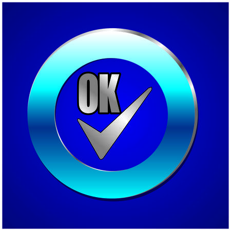 Ok iconのイラスト素材