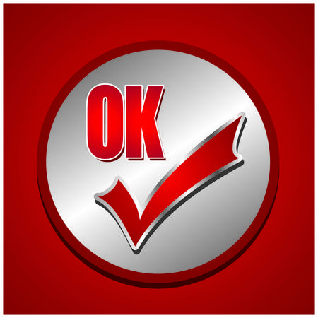 Ok iconのイラスト素材