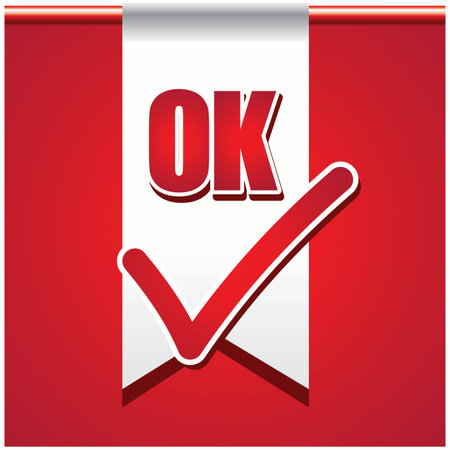 Ok iconのイラスト素材