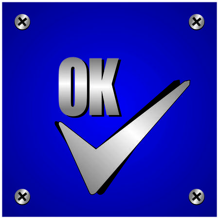 Ok iconのイラスト素材