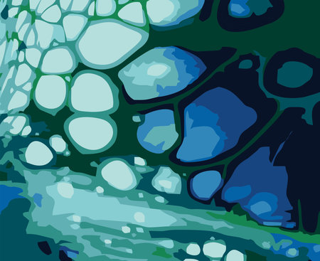 Creative Colorful Trendy abstract different shapes Collage background Vector illustration.