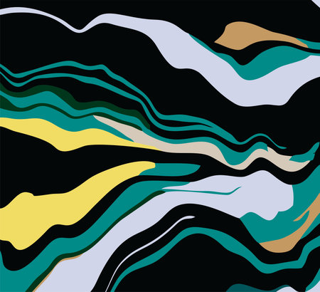 Creative Colorful Trendy abstract different shapes Collage background Vector illustration.