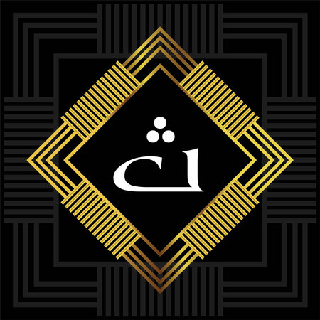 Luxury black and gold background with golden frame. Vector illustrationのイラスト素材