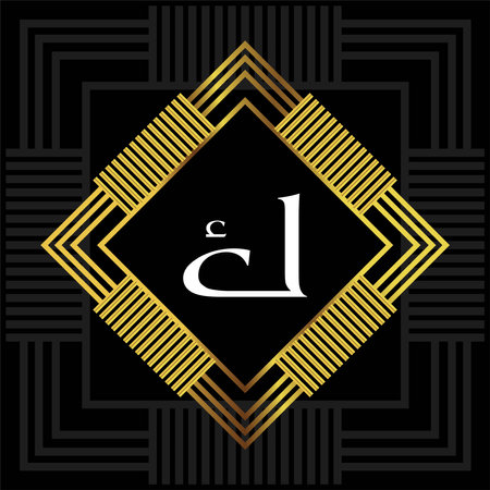 Art deco vintage ornamental background. Template for design. Vector illustrationのイラスト素材