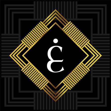 Vintage ornamental decorative element. Template for design of retro frames, borders, labels.のイラスト素材