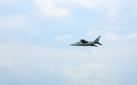 Fighter plane in the sky